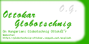 ottokar globotschnig business card